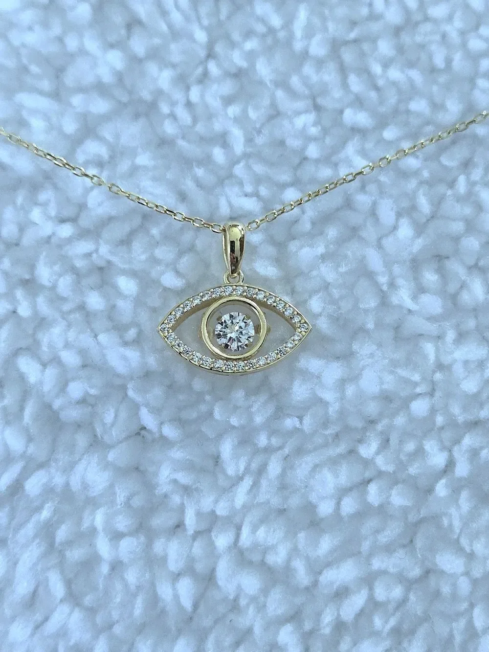 Fancy Silver🤍 Evil Eye🧿 Pendant Necklace